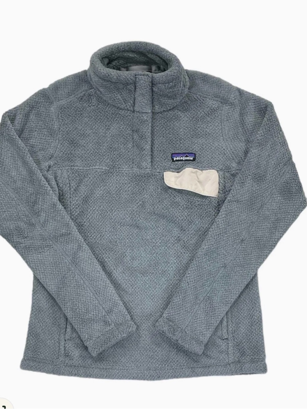 Patagonia Gray Fleece Pullover Snap-T. Med.